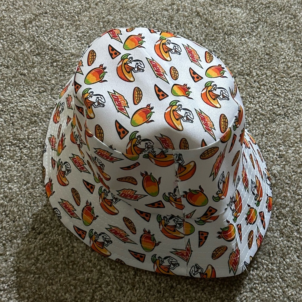 Brand new Little Caesars x Mountain Dew Mango Rush bucket hat